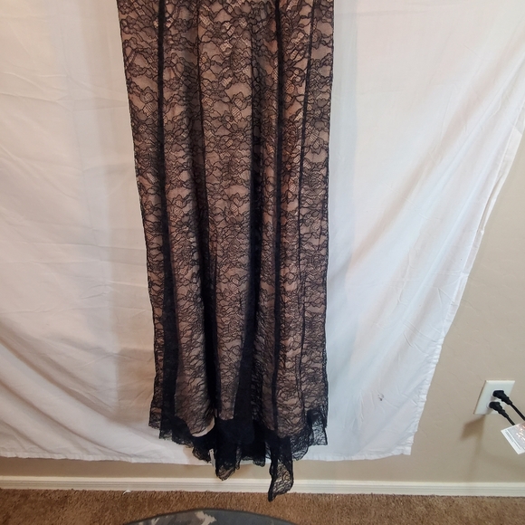 Haute Hippie Women's 2 Silk Suede Blend Lace Sleeveless Long Maxi Dress New Tags - Picture 2 of 7